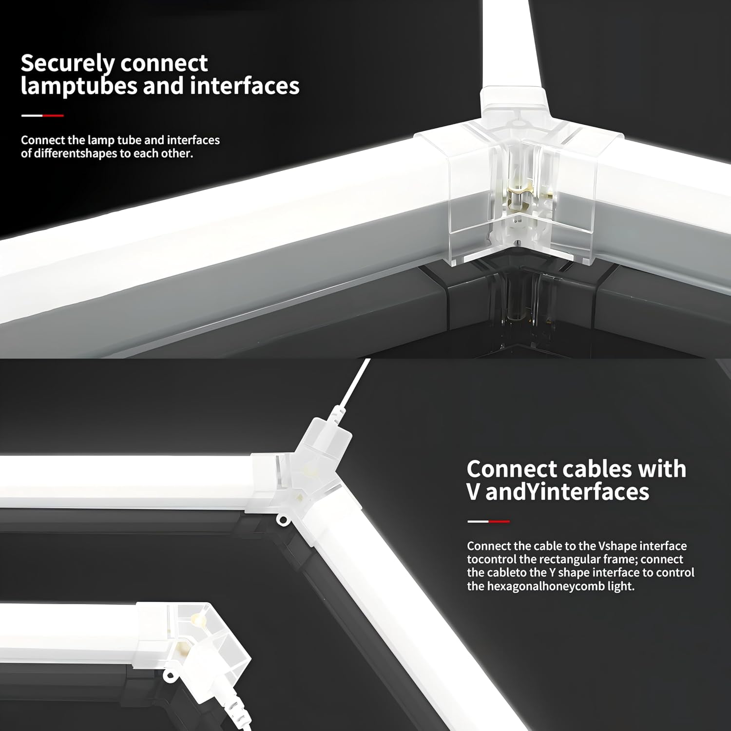 OPEN BOX Hexagon Garage Light: 79200LM Super Bright Hexagon Garage LED Light, 5000K