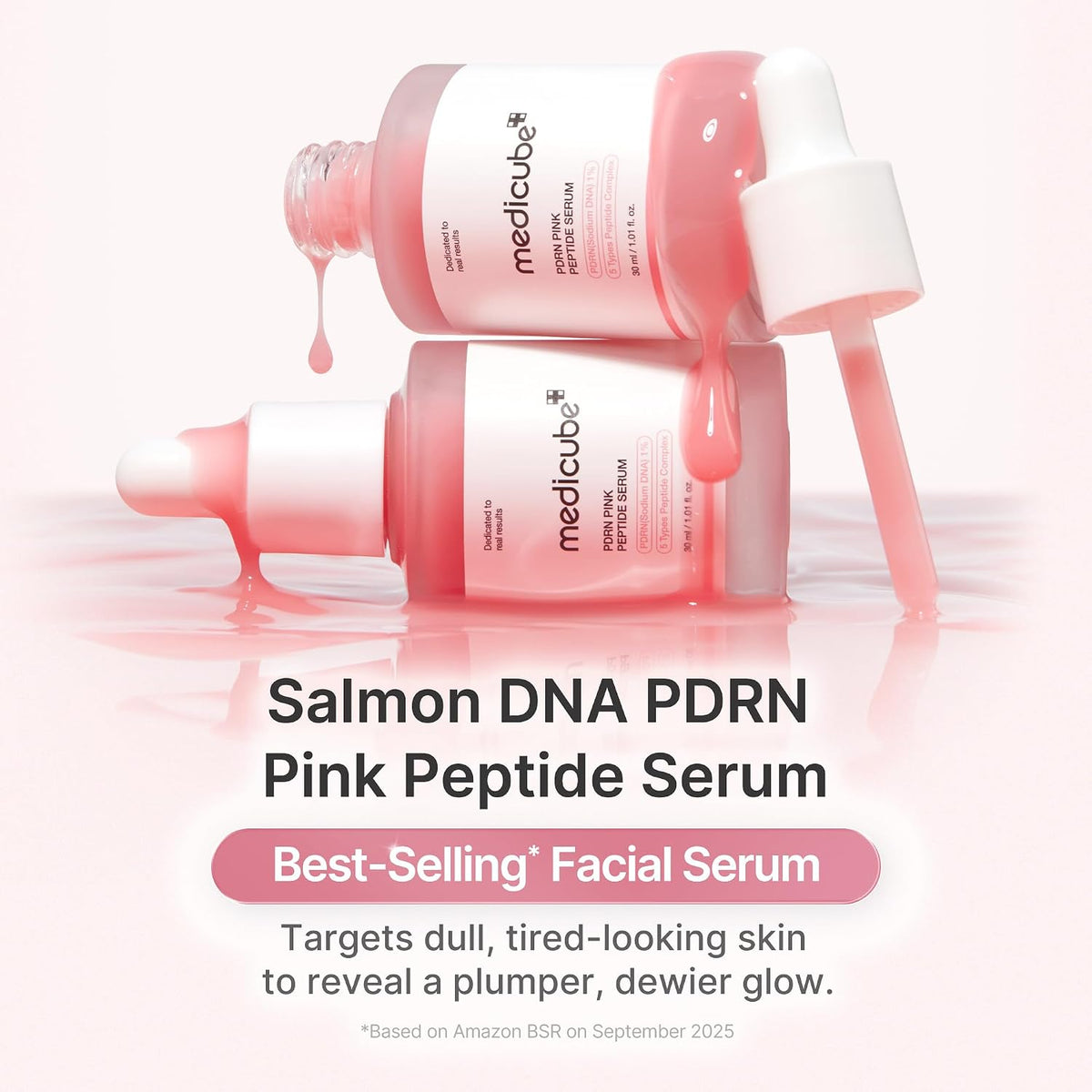 medicube PDRN Pink Peptide Serum, Pink glow serum 30ML