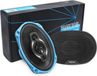NEW/OPEN BOX Recoil RCX694 Echo Series 6x9 Inch Coaxial Car Speakers 4-Way with Grilles 240W Max, 120W RMS, Polypropylene Cone, Pair