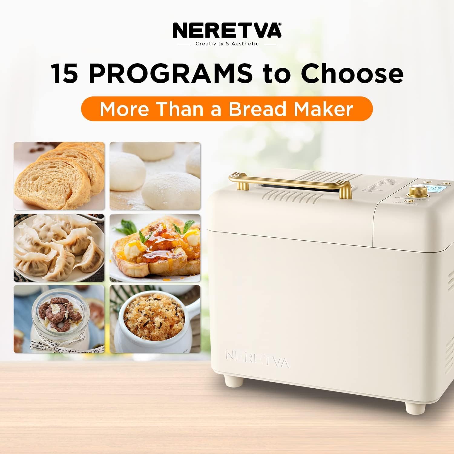 DEMO MODEL Neretva 2.2LB 15-in-1 Bread Machine/LIKE NEW