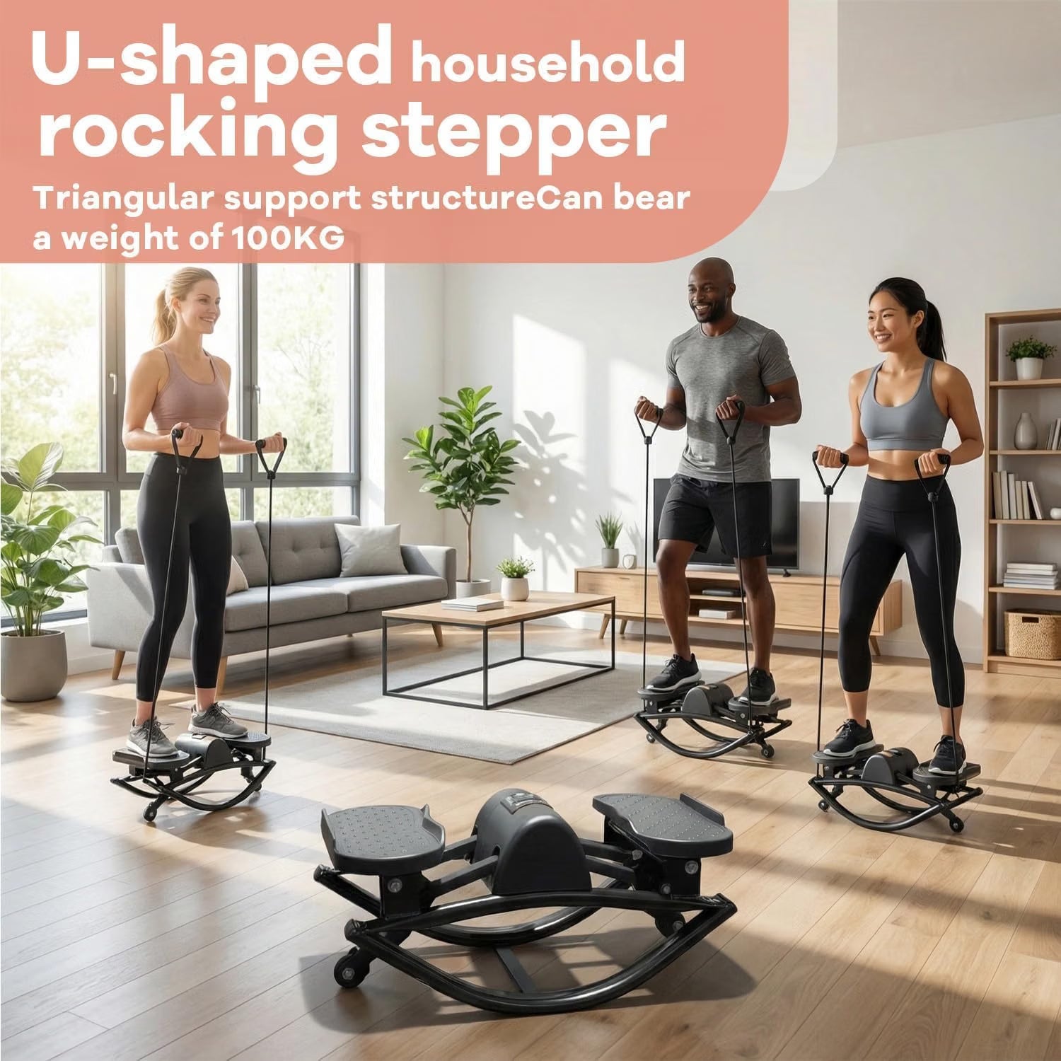 NEW Rock Stepper for Exercise at Home, Lateral Rocking Stepper