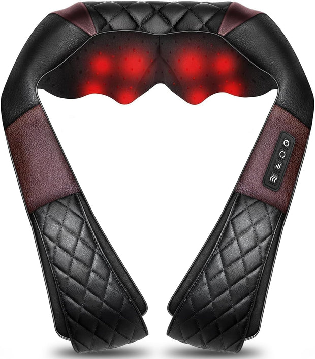 WOQQW Neck Massager with Heat, Shiatsu Back Neck and Shoulder Massager