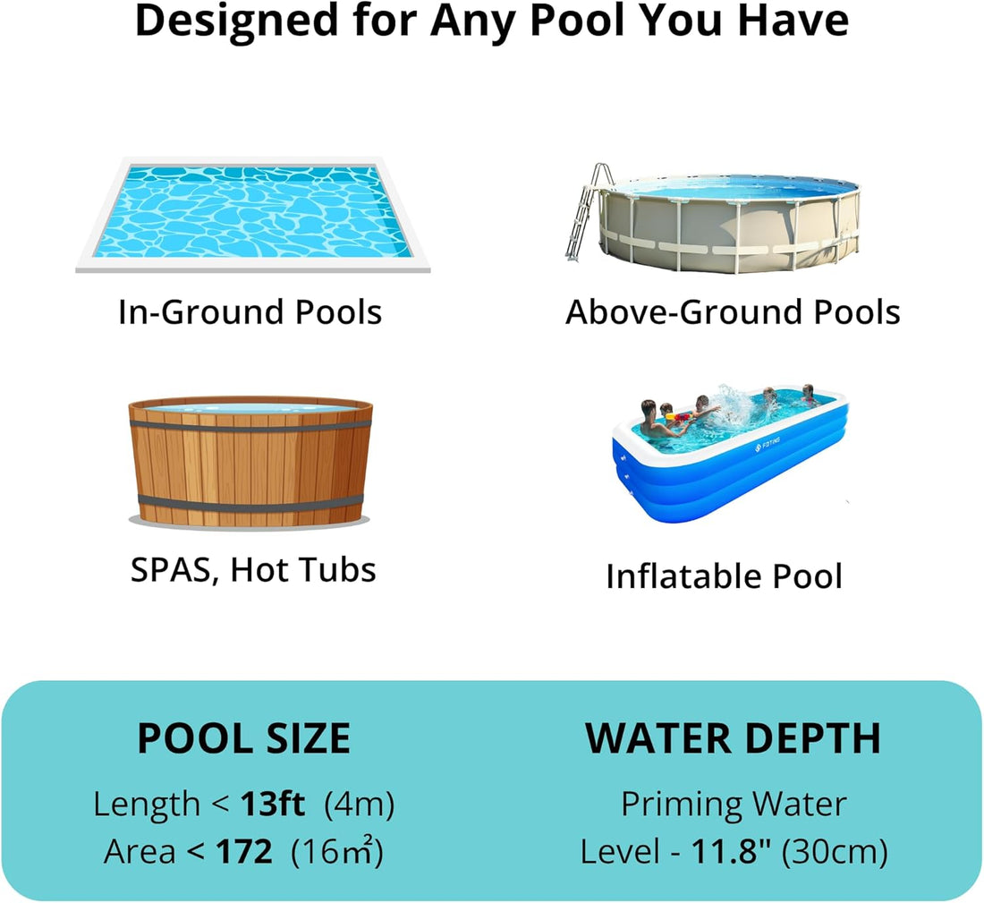 Cordless Pool Vacuum for Above Ground Pool 19.5 GPM,All Angle&LED Display,Handheld Rechargeable Spa Vacuum Cleaner for Inground Pools for Hot Tub, Leaves,Debris,Shallow Steps