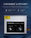 NEW CREWORKS 6L Ultrasonic Cleaner with Heater and Timer, 1.7 Gallon Ultrasonic Cleaning Machine