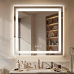 NEW /OPEN BOX 36X36 LED Bathroom Mirror with Front  Back Lights, Anti-Fog