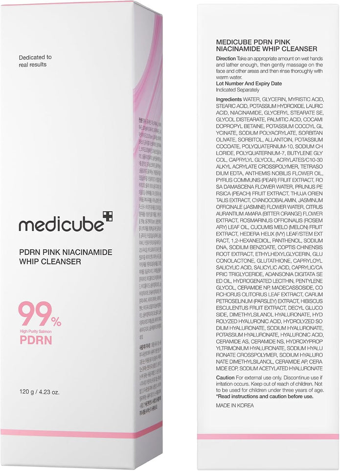 medicube PDRN Marshmallow Whip Cleanser | Face Wash, Cleansing Foam