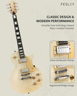 NEW Fesley DIY LP Style Electric Guitar Kits: Mahogany Wood Body/Neck, 6 Strings Electric Guitar Kits
