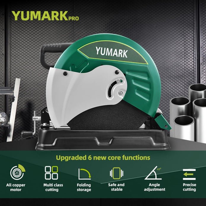 Open Box Yumark Abrasive Chop Saw 2400W 3800RPM Steel Cutting Machine-935S