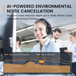 EKSA H6 Bluetooth Headset with Microphone, Over Ear Wireless Headphones