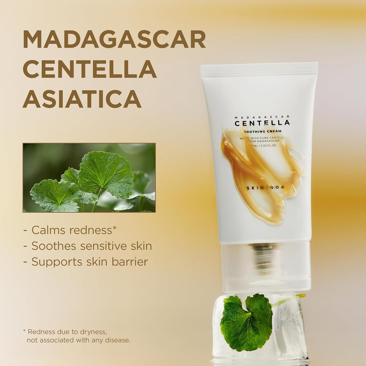 SKIN1004 Centella Soothing Cream, Face Moisturizer with Centella Asiatica 75 ml