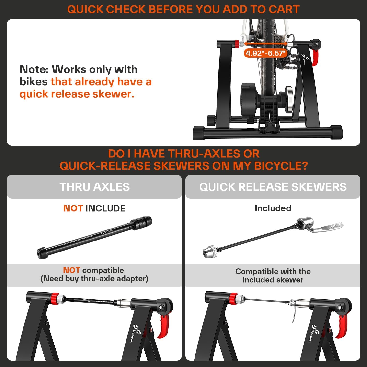 NEW/OPEN BOX Sportneer Bike Trainer - Magnetic Stationary Bike Stand for 26-28