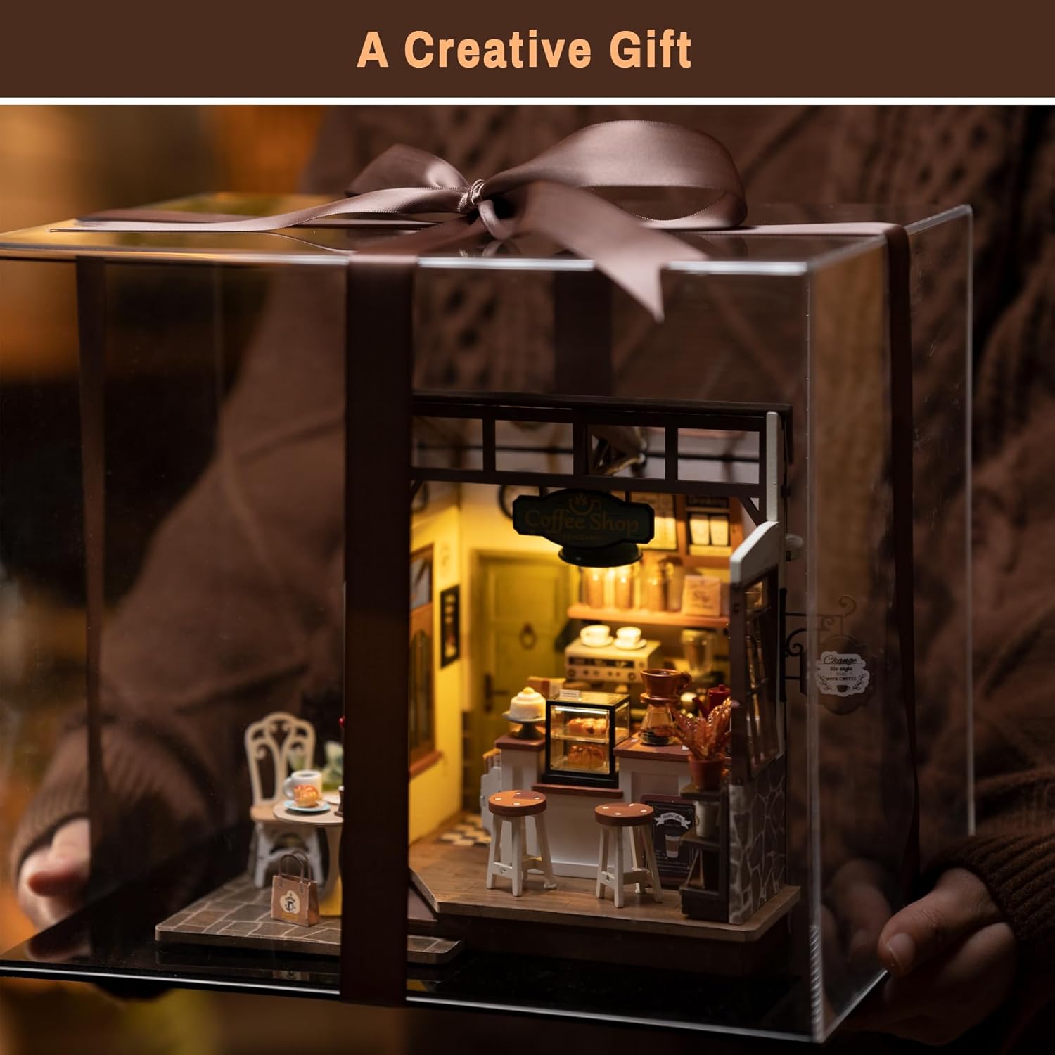 Rolife DIY Miniature House Kit Slow Life Cafe Coffee Shop DG162