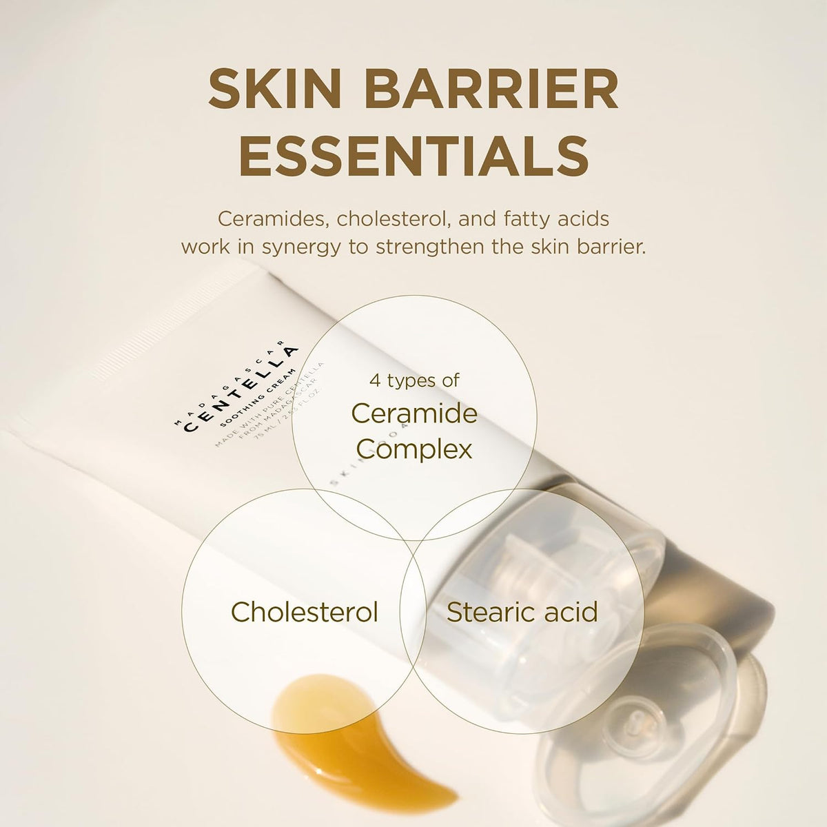 SKIN1004 Centella Soothing Cream, Face Moisturizer with Centella Asiatica 75 ml