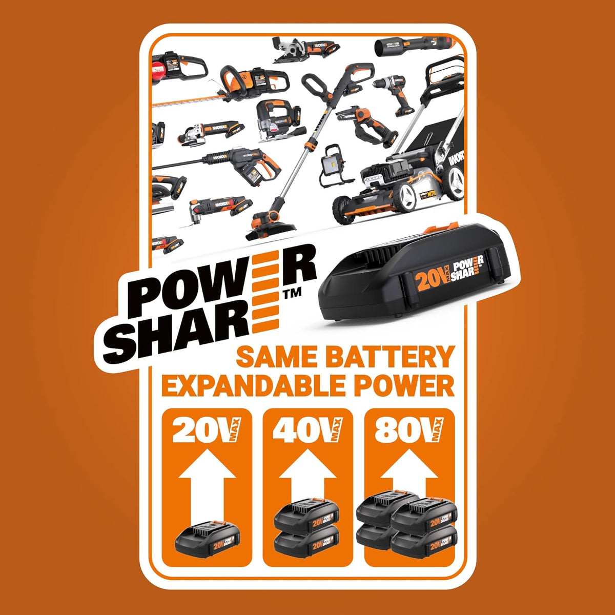 Worx WG154 20V PowerShare 10