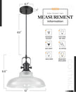 NEW/OPEN BOX  COTTMIC Black Glass Pendant  12in Lights Kitchen Island, Ribbed Glass Pendant ,3 Pack