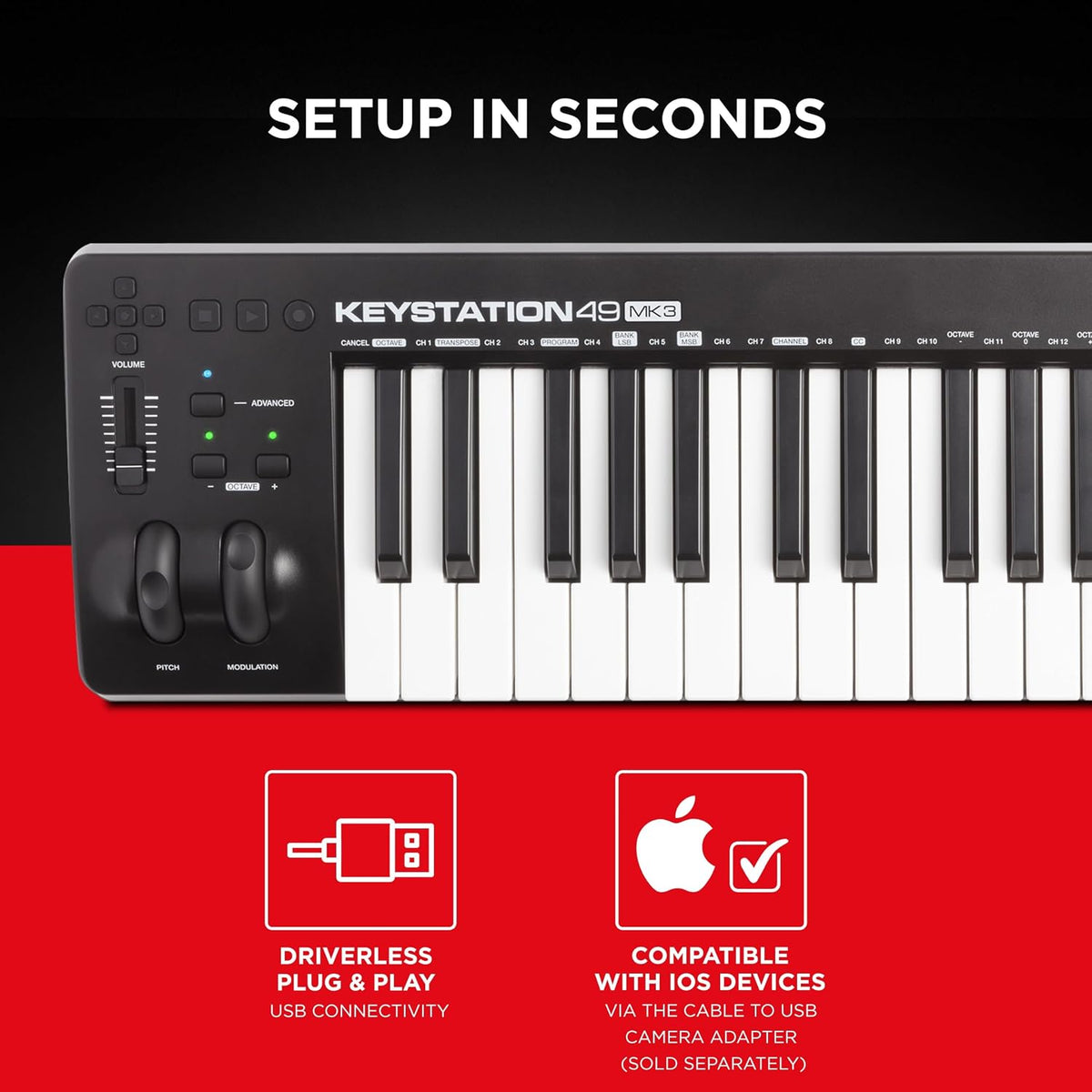 M-AUDIO Keystation 49 MK3 USB MIDI Controller