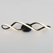 New/Open box Artika Swirl 27W LED Modern Vanity Light Fixture, Matte Black