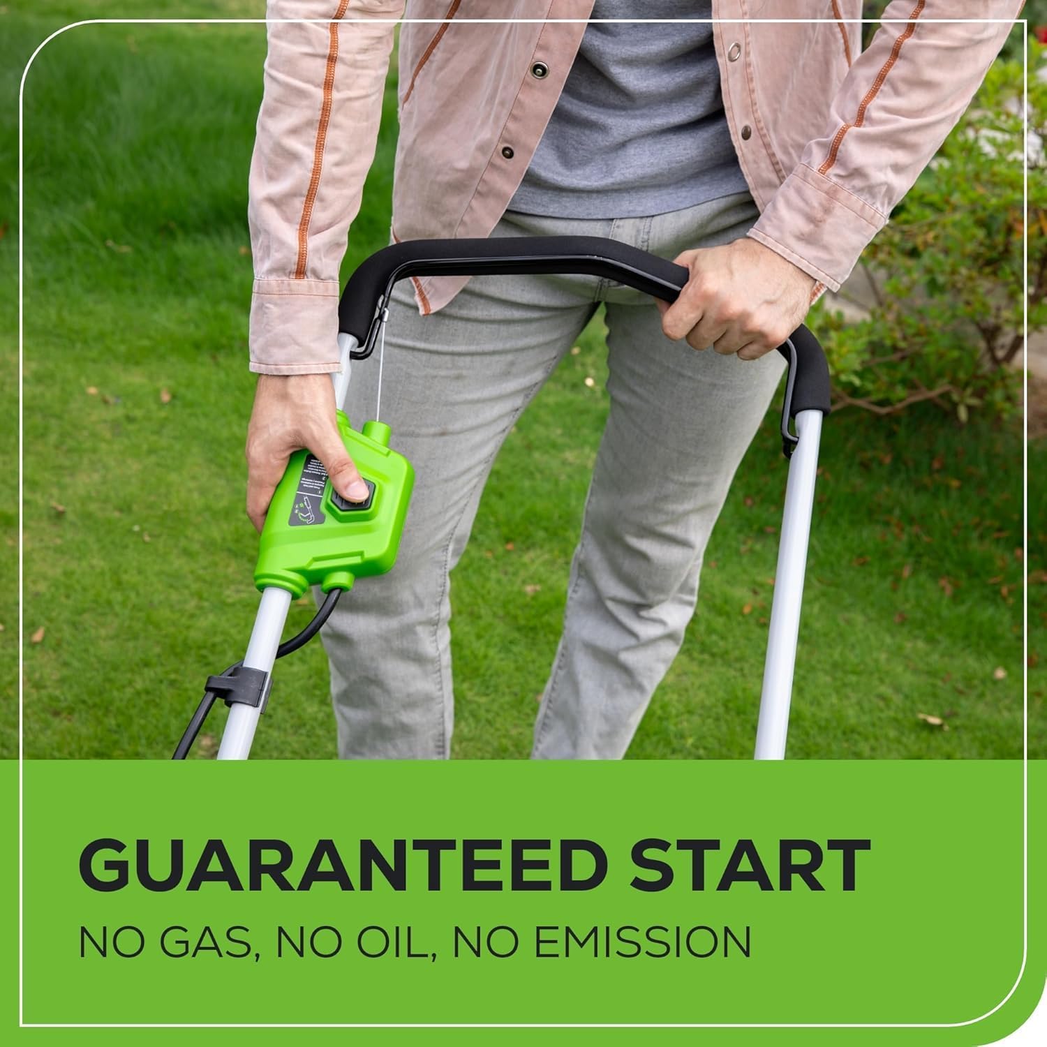 Greenworks 40V 16-inch Cordless Lawn Mower, 4.0 Ah Battery and Charger Included 25242