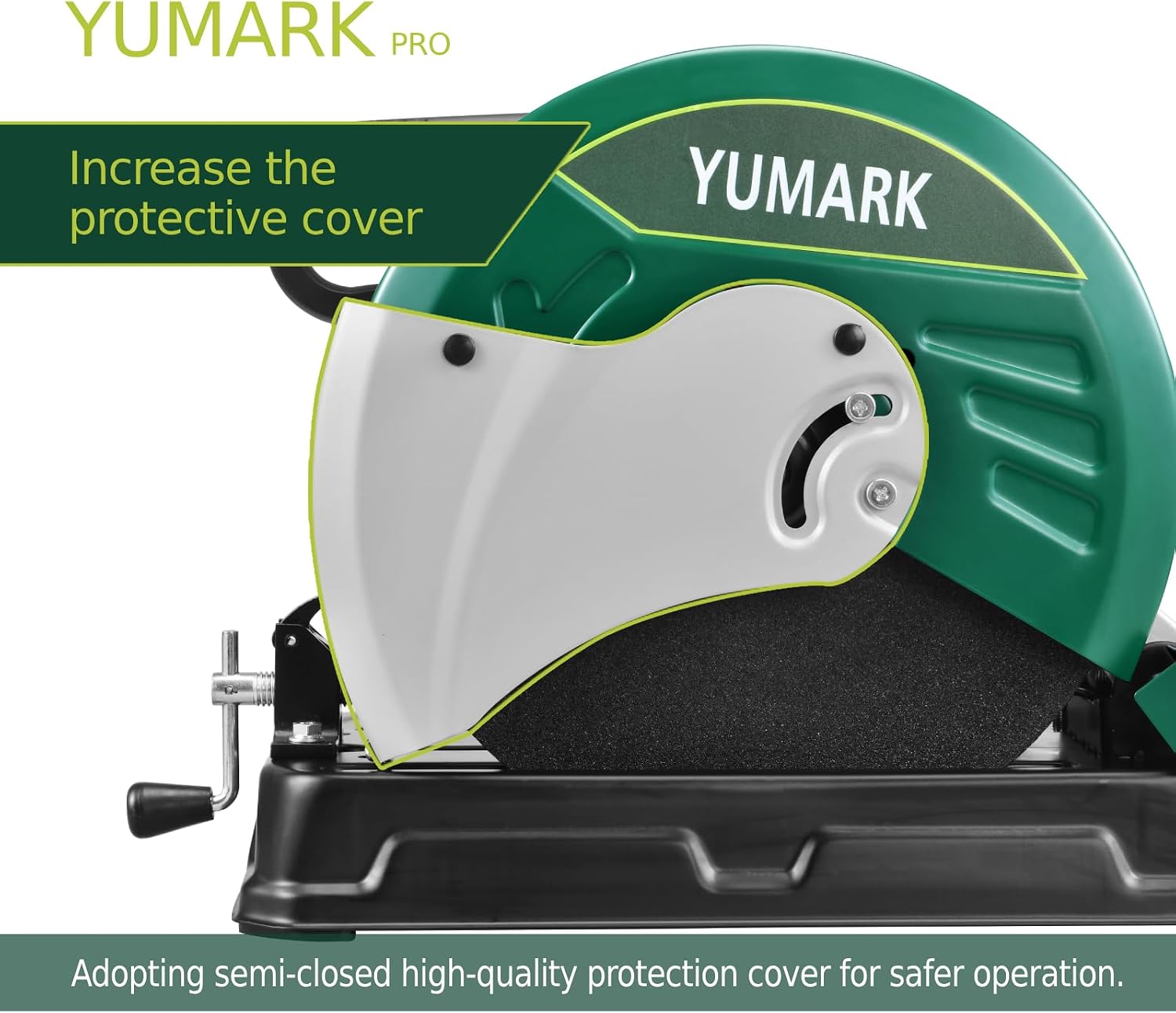 Open Box Yumark Abrasive Chop Saw 2400W 3800RPM Steel Cutting Machine-935S