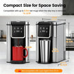 NEW/OPEN BOX Horavie Single Serve Coffee Maker for K-Cup Pod and Grounds, Hot and Iced Coffee Maker-KC101C
