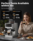 LIKE NEW/ DEMO AIRMSEN Espresso Machines BCM2316 with Burr Grinder, Stainless Steel Coffee Maker
