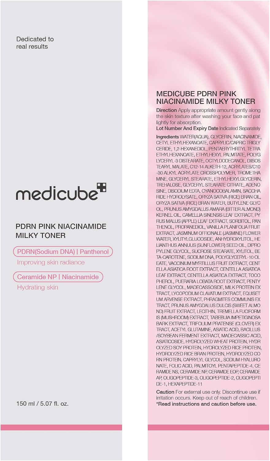 medicube PDRN Pink Niacinamide Milky Toner 150ml
