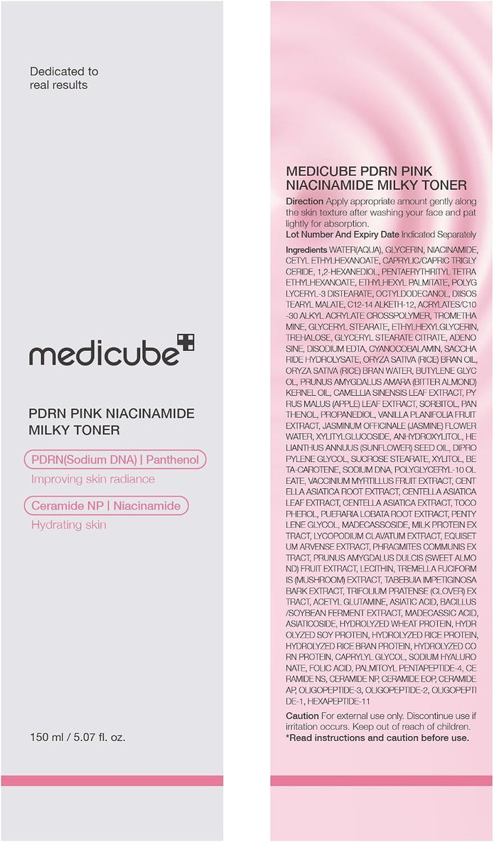 medicube PDRN Pink Niacinamide Milky Toner 150ml
