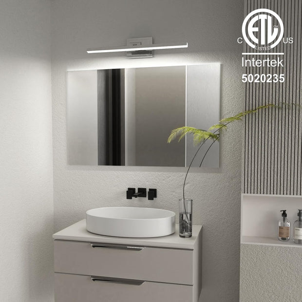 NEW VOLISUN LED Vanity Light,23.6 " Chrome Rotatable 5CCT Dimmable Bar Fixture