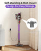 OPEN BOX /UNUSED Cordless Stick Vacuum Cleaner for Home: 550W ,PURPLE -TV106S