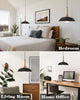 NEW GUIHUALOVE Black Pendant Lights Kitchen Island, Modern Pendant Light