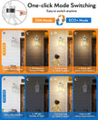 NEW/OPEN BOX VIANIS Motion Sensor Exterior Light Fixture, Dusk to Dawn Outdoor Wall Lighting, 2 Pcs White