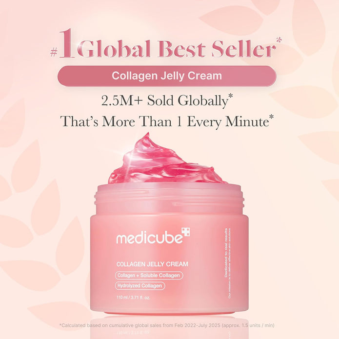 Medicube Collagen Jelly Cream- Niacinamide Freeze-Dried Hydrolyzed Collagen-Boosts skin barrier hydration110ml)