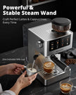 LIKE NEW/ DEMO AIRMSEN Espresso Machines BCM2316 with Burr Grinder, Stainless Steel Coffee Maker