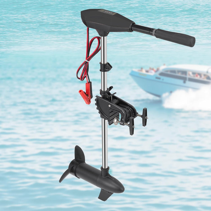 SUNELEXE 55lb Thrust Trolling Motor SM-55 with 8 Speed Control, Outboard Motor
