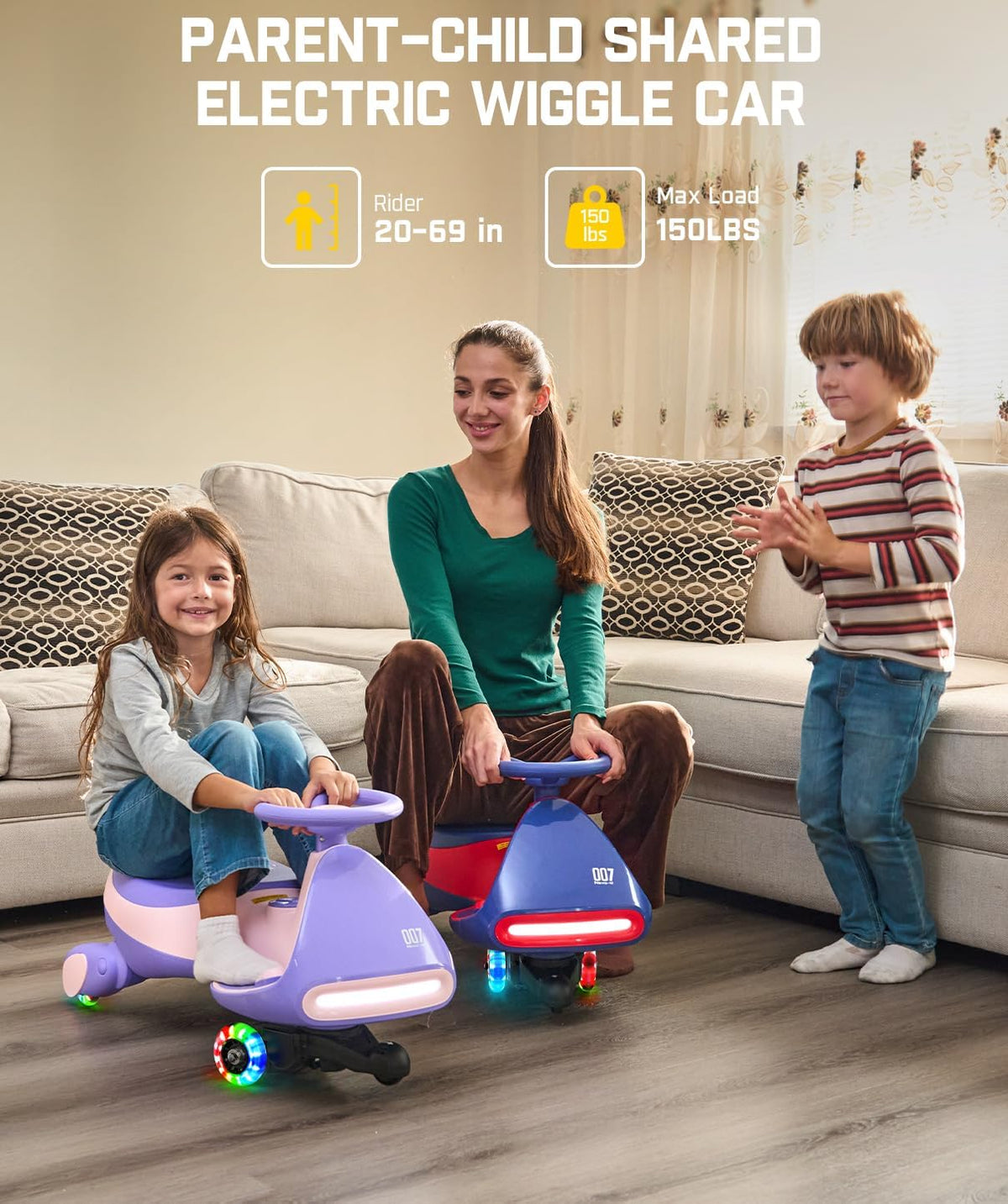 OPEN BOX FanttikRide N7 Pro Electric Wiggle Car, Anti-Rollover, Ages 3+, Pink