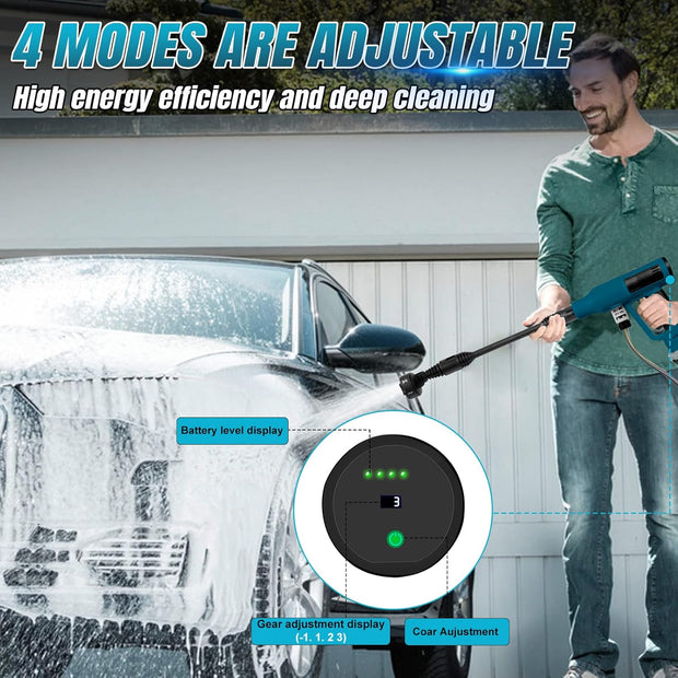 Cordless Portable Handheld Power Pressure Washer(No Battery)