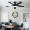 Demo/Open box BYKISTOK Black Ceiling Fans with Lights - 46