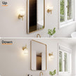 NEW/OPEN BOX AONEON Vanity Lighting Fixtures with White Frosted Glass Shade, Brushed Gold Wall Lamps