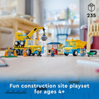 LEGO City Construction Trucks and Wrecking Ball Crane  Building Toy Set (60391)