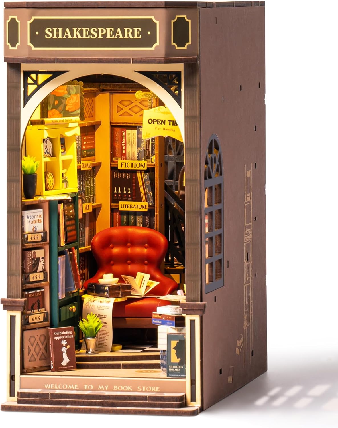 Rolife  3D Wooden Puzzle Bookstore House Miniature Kit (TGB07)