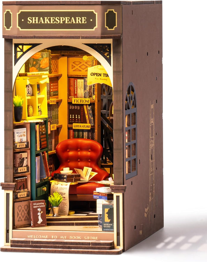 Rolife  3D Wooden Puzzle Bookstore House Miniature Kit (TGB07)