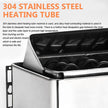 NEW/OPEN BOX elelife Sauna Heater - 3-9KW 220V/380V Stainless Steel Electric Sauna Stove(220v,9KW)