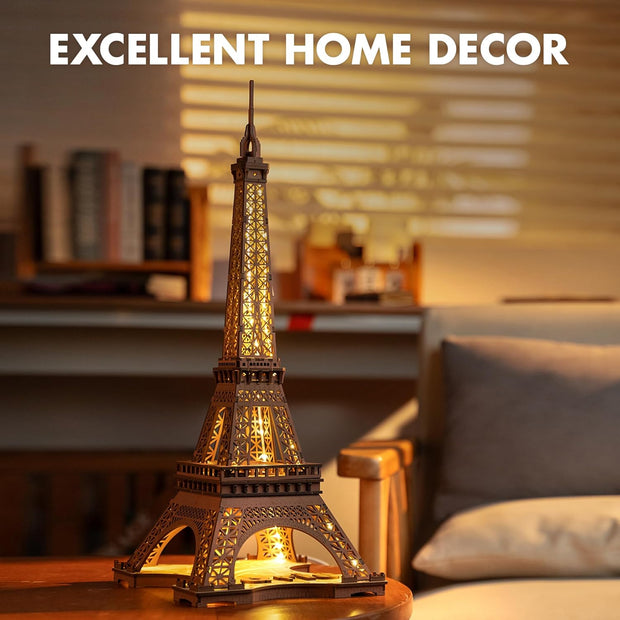 Rolife 3D Wooden Puzzles Night of the Eiffel Tower (TGL01)