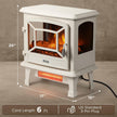 OPEN BOX TURBRO Suburbs 20 in. Electric Fireplace Infrared Heater TS20-SD