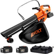 AIVOLT Leaf Blower Vacuum Mulcher, Cordless Leaf Vacuum3 IN 1  with 40L Bag 160MPH, 600CFM -H66162