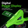 USED Cordless Weed Wacker, 21V String Trimmer and Edger with 2 x 4.0Ah Batteries Charger-Green