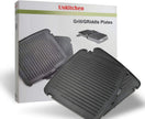 UsKitchen Reversible Grill/Griddle Plates for Cuisinart Griddler GR-150 Deluxe
