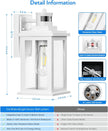 NEW/OPEN BOX VIANIS Motion Sensor Light Outdoor, Outdoor Wall Lights Wall Mount, White /V81251W