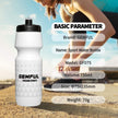 GEMFUL Cycling Water Bottle BPA Free 750ml Plastic Squeeze Bottle Leak Proof Drink Bottles Lightweight for Bike Bicycle Sports Gym 2 Pack