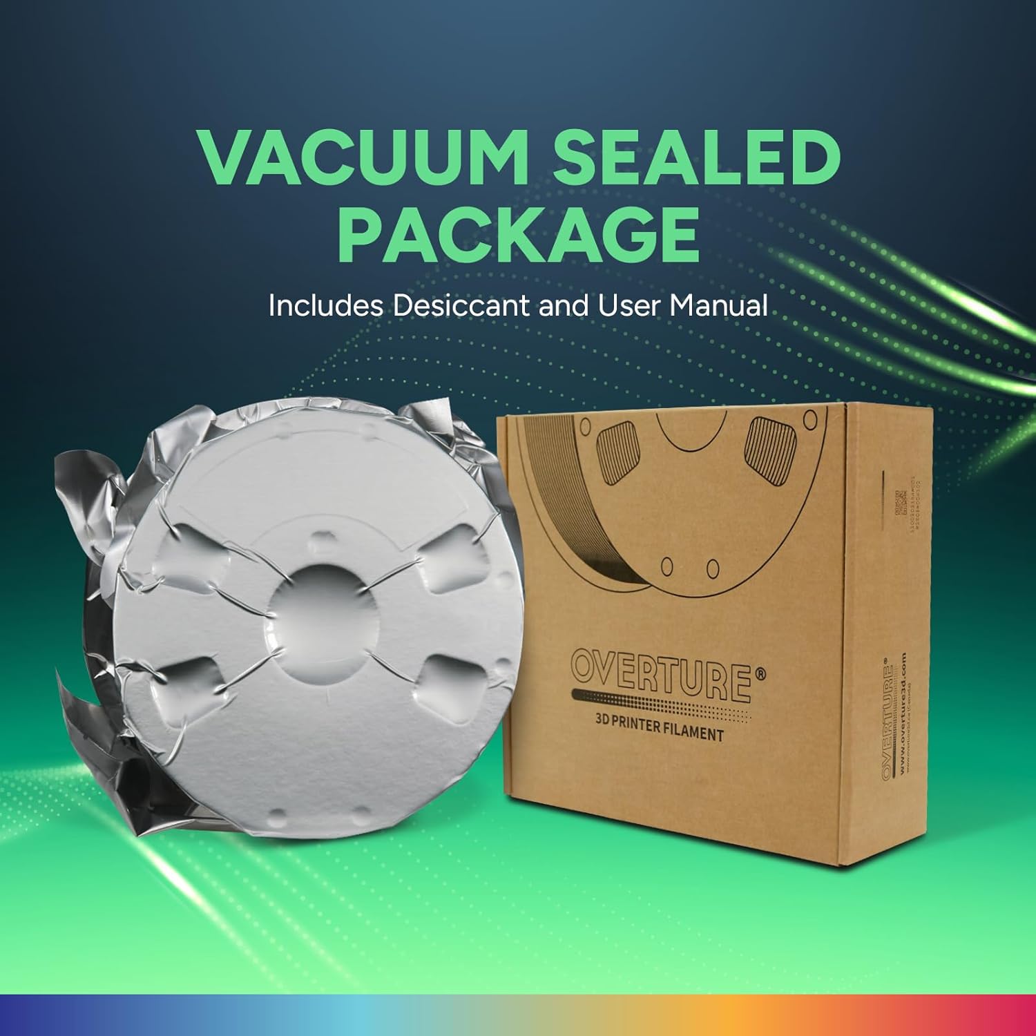 Case of 10 KG OVERTURE TPU Filament 1.75mm Flexible Roll, 95A Soft 3D Printer Filament, 1kg Spool (2.2 lbs) GRAY